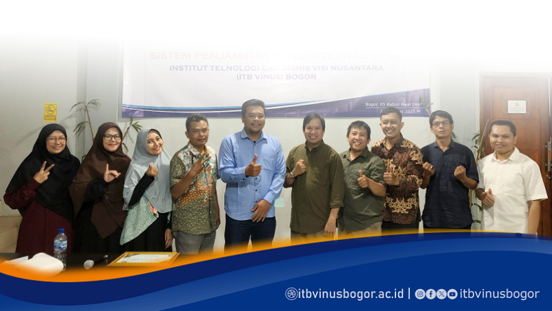 ITB Vinus Bogor mengadakan kegiatan Penyusunan Sistem Penjaminan Mutu Internal